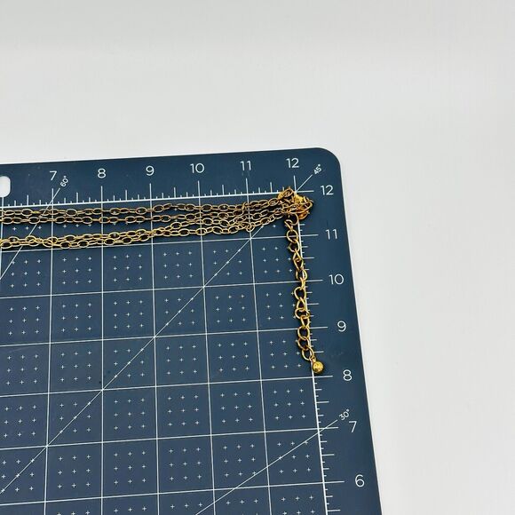 Chicos Necklace Pink Maroon Cabochon Stations Gold Tone 44" Everyday Jewelry - Picture 7 of 8